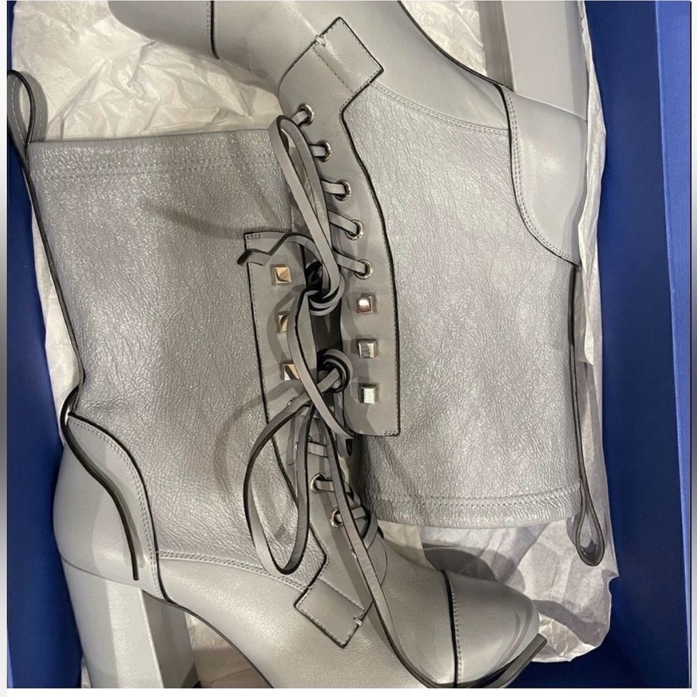 STUART WEITZMAN Veruka Mid-calf Lace-up Booties - Picture 12 of 12